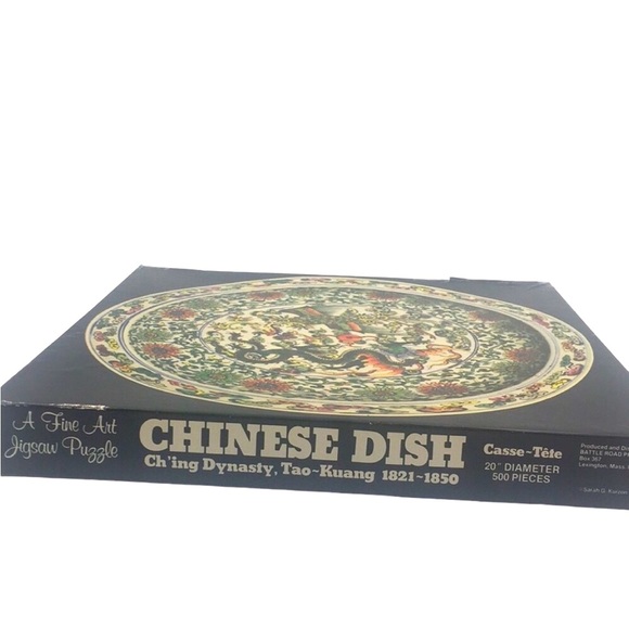 Vintage A fine art 🧩 jigsaw Chinese Dish Puzzle - Picture 3 of 3